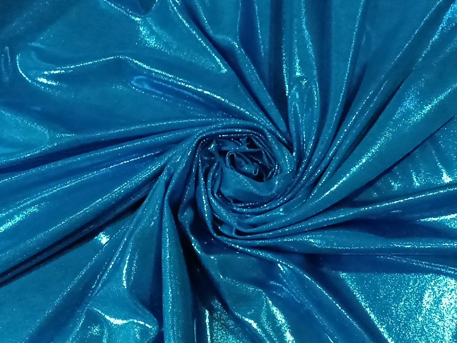 Lycra Foil Azul Turquesa